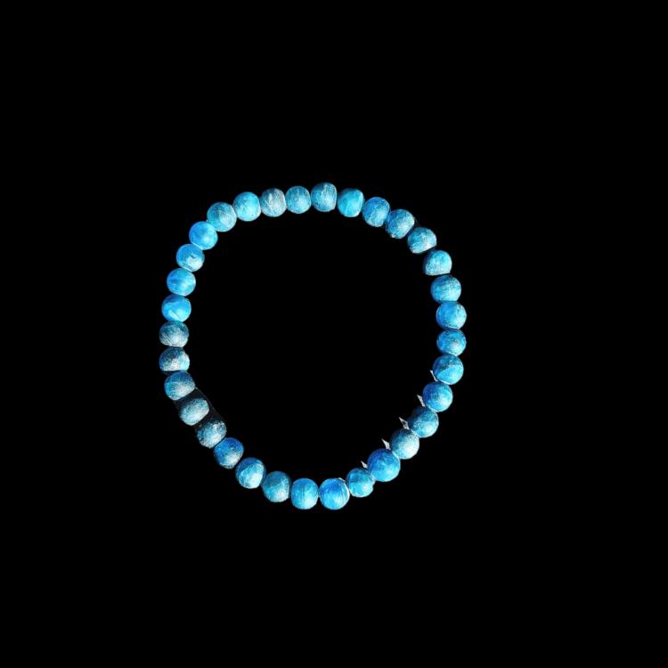 Bracelet Apatite Bleue mat