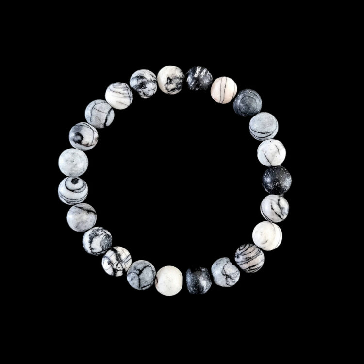 Bracelet Jaspe Picasso mat
