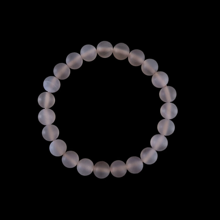 Bracelet Agate Grise mat