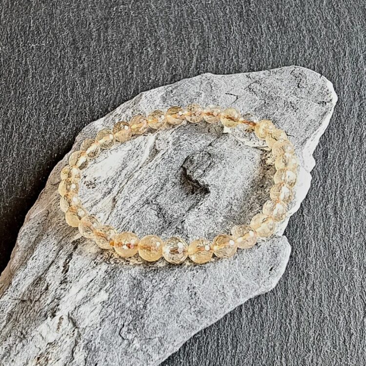 Bracelet Citrine facettée Brillante
