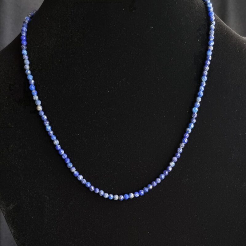 Collier Lapis-Lazuli avec fermoir 925