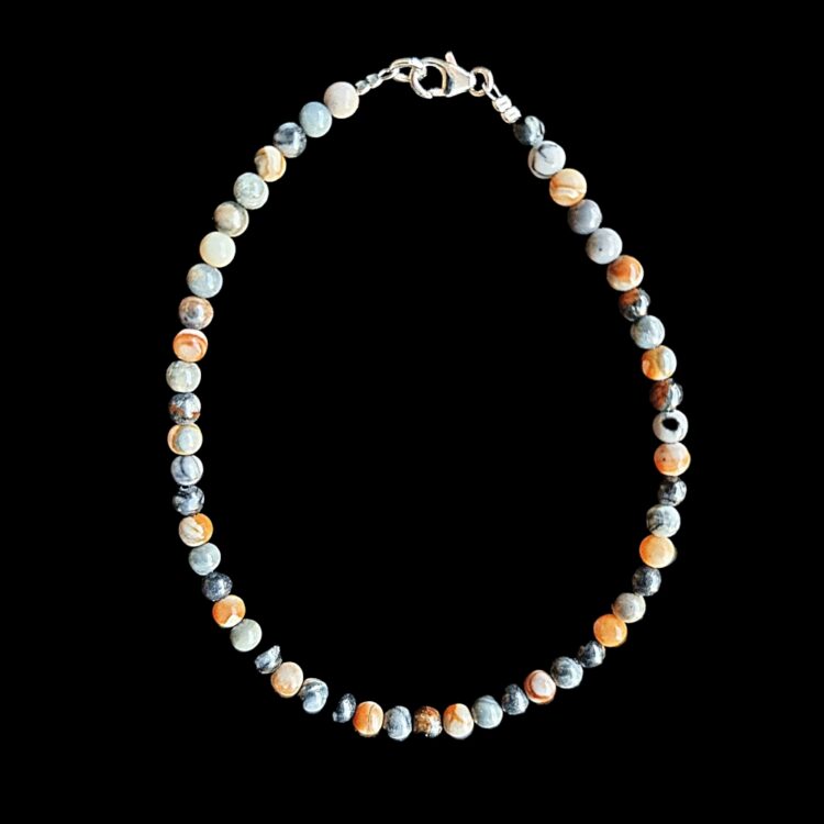 Ocean Jasper bracelet with 925 clasp