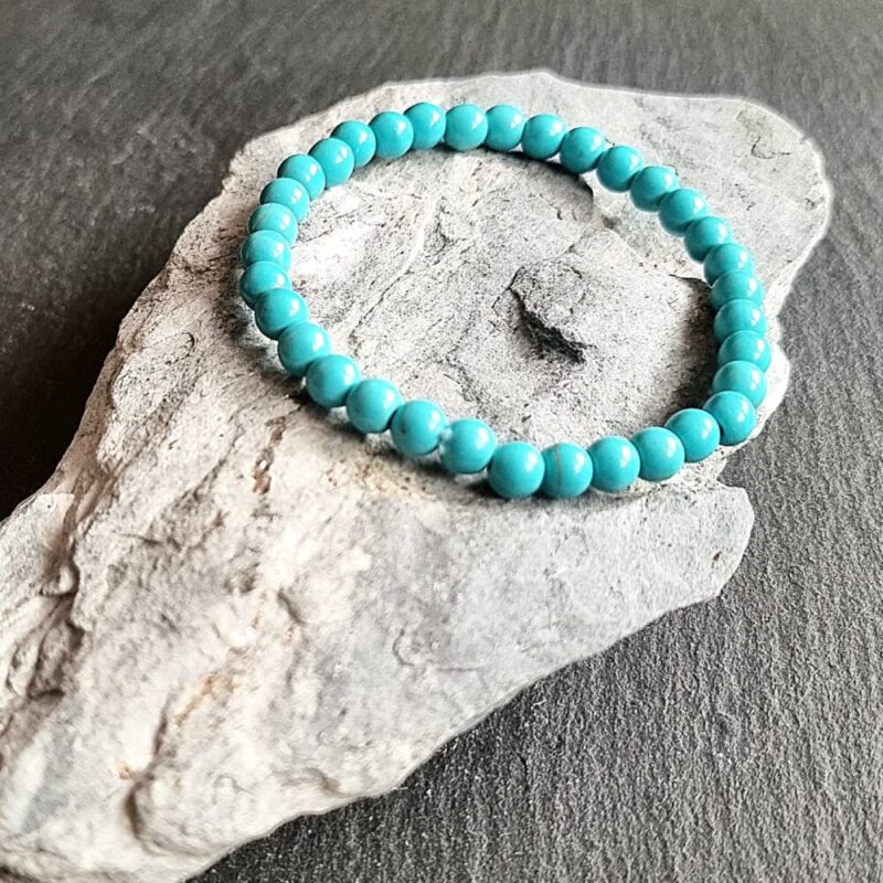Bracelet Howlite Turquoise Brillante