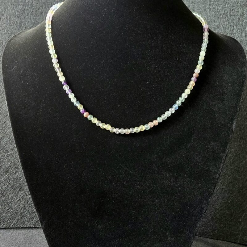 Collier Fluorite avec fermoir 925