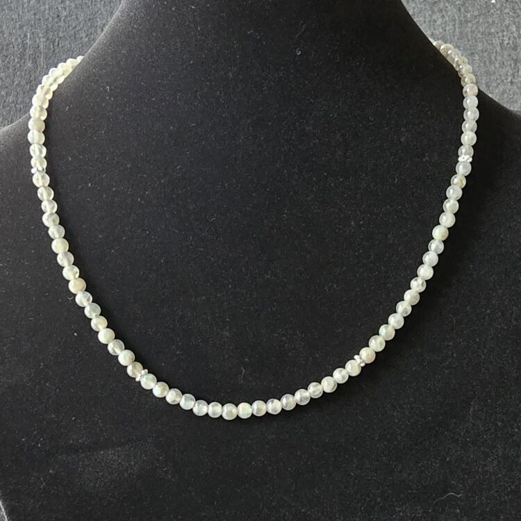 Collier Labradorite avec fermoir 925